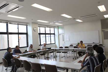 野母崎地区での意見交換会会場風景